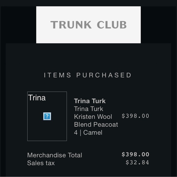 Trina Turk Wool Blend Peacoat | Carmel - Tan - Picture 8 of 8